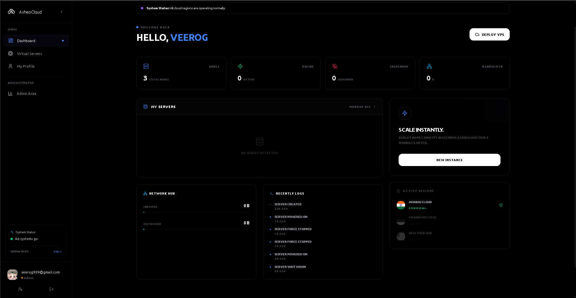 Cloud Dashboard