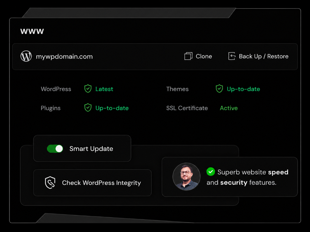 Web Hosting Dashboard